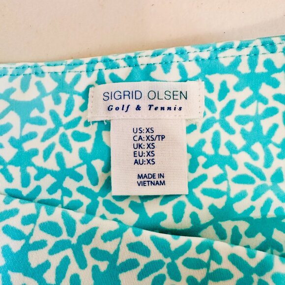 SIGRID OLSEN LIGHT GREEN GOLF AND TENNIS SPORTY PLEATED BOTTOM SKORT SKIRT XS - Picture 5 of 7